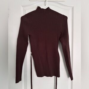 Babaton Sculpt Knit Tie Long sleeve